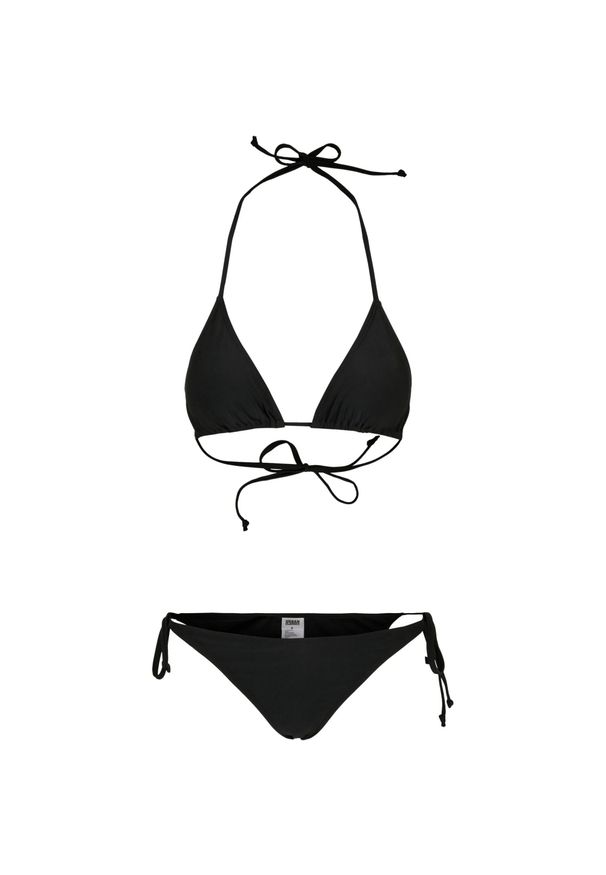 Urban Classics - Damskie Trójkątne Bikini Z Recyklingu. Kolor: czarny