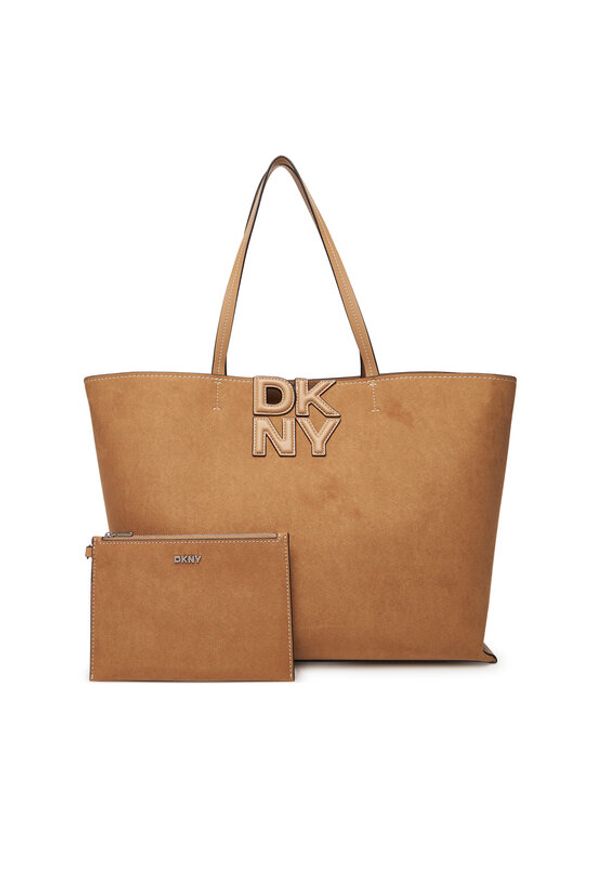DKNY Torebka R52AMJ38 Brązowy. Kolor: brązowy. Materiał: skórzane