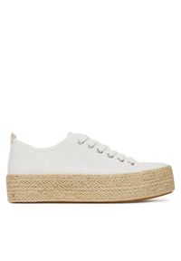 DeeZee Espadryle SH-053 Biały. Kolor: biały. Materiał: materiał
