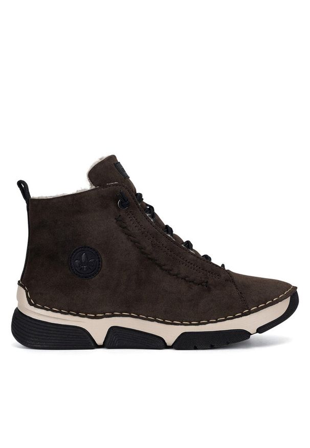 Trzewiki Rieker. Kolor: brązowy