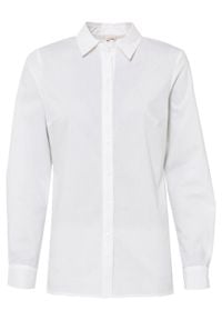 Bluzka z koronką bonprix biały. Kolor: biały. Materiał: koronka. Wzór: koronka #1