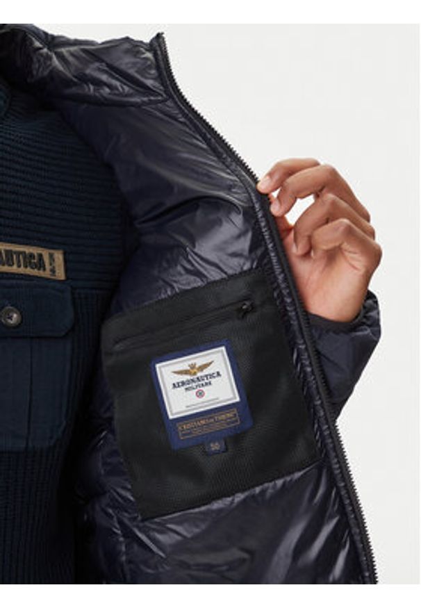 Aeronautica Militare Kurtka przejściowa 252AB3022UCT04214 Granatowy Regular Fit. Kolor: niebieski. Materiał: syntetyk