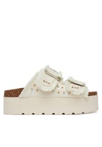 DeeZee Klapki LB-P1748 Beżowy. Kolor: beżowy. Materiał: materiał #1