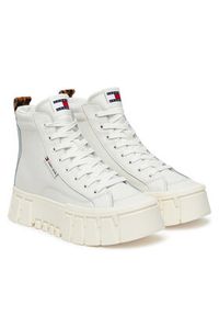 Tommy Jeans Sneakersy Tjw Vulc Flatform Leopard EN0EN02858 Biały. Kolor: biały. Materiał: skóra #4