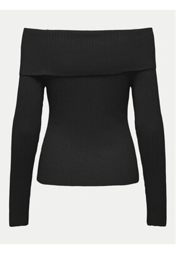 only - ONLY Sweter Katia 15311830 Czarny Regular Fit. Kolor: czarny. Materiał: syntetyk