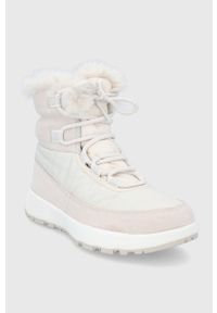 columbia - Columbia Śniegowce SLOPESIDE PEAK LUXE kolor kremowy 1979551. Nosek buta: okrągły. Zapięcie: sznurówki. Kolor: beżowy. Sezon: zima #5