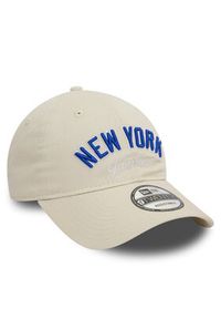 New Era Czapka z daszkiem Mlb Wordmark 920 Nyy 60503495 Beżowy. Kolor: beżowy. Materiał: materiał #5