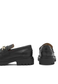 Eva Minge Loafersy ANGE-1018 Czarny. Kolor: czarny. Materiał: skóra