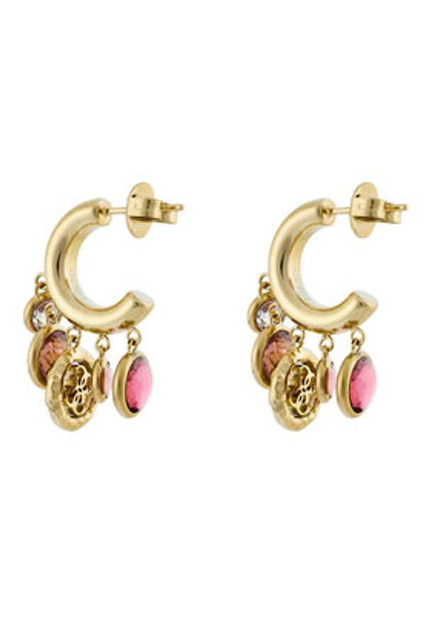 Guess Kolczyki JUBE05 095JW Złoty. Materiał: metalowe. Kolor: złoty