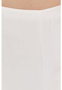Patrizia Pepe spódnica kolor biały midi rozkloszowana. Kolor: biały. Materiał: tkanina, wiskoza #3
