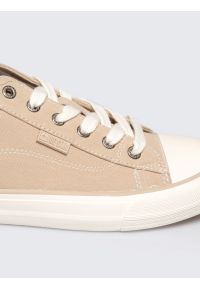 Big-Star - Trampki męskie niskie beżowe RR174218 801. Okazja: na co dzień, na spacer. Kolor: beżowy. Materiał: guma, materiał. Styl: casual, elegancki