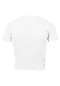 BUILD YOUR BRAND - Damska Crop Top. Kolor: biały