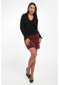Marella - Sweter damski prążkowany Binomio MARELLA SPORT. Materiał: prążkowany. Styl: sportowy #3
