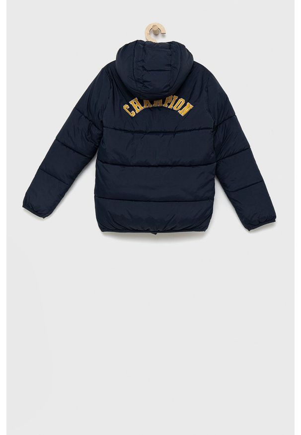 Champion Kurtka dziecięca 305824 kolor granatowy. Okazja: na co dzień. Typ kołnierza: kaptur. Kolor: niebieski. Styl: casual