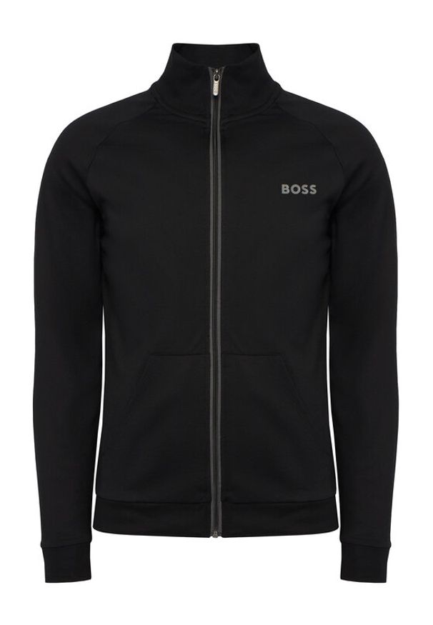 BOSS Bluza Authentic 50545564 Czarny Regular Fit. Kolor: czarny. Materiał: bawełna