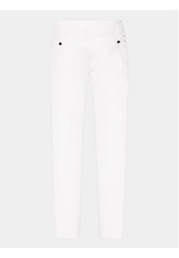 Lindbergh Chinosy 30-005044 Biały Slim Fit. Kolor: biały. Materiał: bawełna