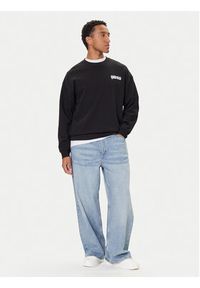 Hugo - HUGO Bluza Nyrocrew 50549778 Czarny Loose Fit. Kolor: czarny. Materiał: bawełna #4