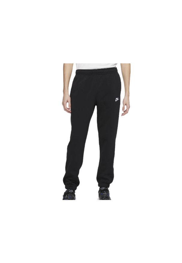 Spodnie treningowe męskie Nike Club Pant. Kolor: czarny. Materiał: dresówka. Długość: długie