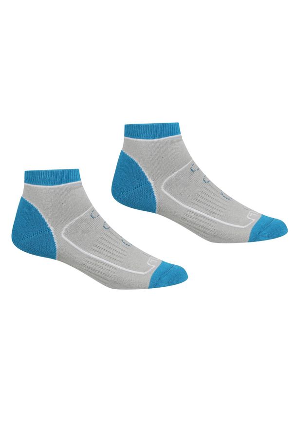 Regatta - Skarpety do chodzenia damskie Samaris Trail. Kolor: niebieski, szary, wielokolorowy. Sport: turystyka piesza