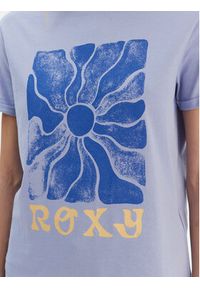 Roxy T-Shirt ERJZT05911 Fioletowy Regular Fit. Kolor: fioletowy. Materiał: bawełna #2