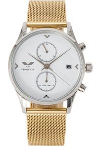 Zegarek Vendetta Zegarek damski Silver Lake white/gold mesh VE1058 uniwersalny. Materiał: mesh #1