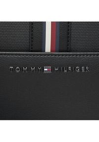 TOMMY HILFIGER - Tommy Hilfiger Plecak Th Corporate Backpack AM0AM11828 Czarny. Kolor: czarny. Materiał: skóra