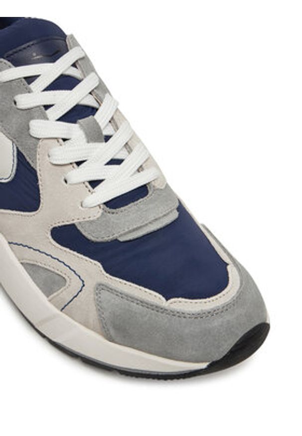 Voile Blanche Sneakersy Club19 2018288.01.2C22 Szary. Kolor: szary. Materiał: skóra, zamsz