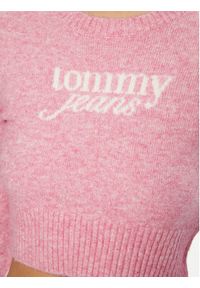 Tommy Jeans Sweter DW0DW19895 Różowy Regular Fit. Kolor: różowy. Materiał: syntetyk #5