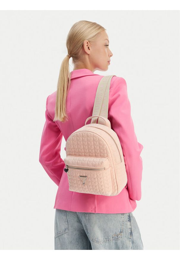 Guess Plecak J6GZ00 WHEG0 Różowy. Kolor: różowy. Materiał: skóra