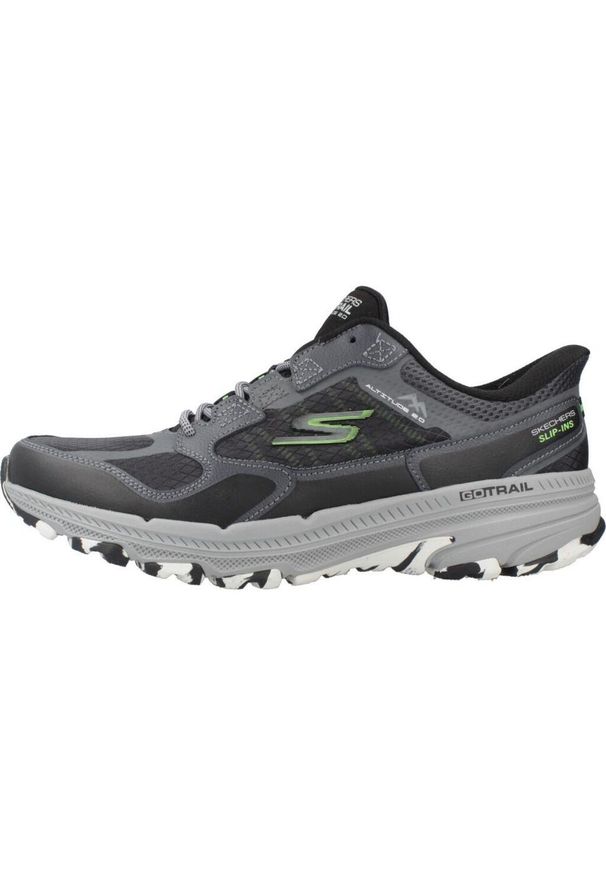 skechers - Kapcie SKECHERS GO RUN TRAIL 2.0 Szary. Kolor: szary. Materiał: syntetyk, tkanina. Sport: bieganie