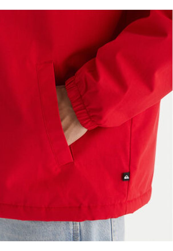 Quiksilver Kurtka przejściowa EQYJK04186 Czerwony Regular Fit. Kolor: czerwony. Materiał: bawełna