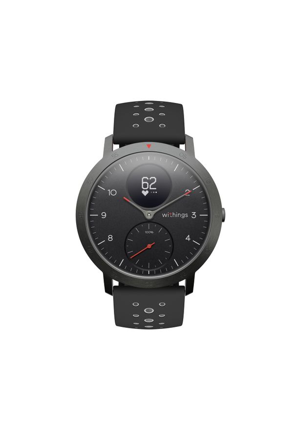 WITHINGS - Smartwatch Withings Activite Steel HR Sport czarny. Rodzaj zegarka: smartwatch. Kolor: czarny. Styl: sportowy