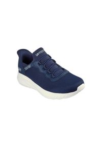 skechers - Buty Skechers Bobs Squad Chaos, Mężczyźni. Zapięcie: sznurówki. Kolor: niebieski. Materiał: tkanina. Szerokość cholewki: normalna. Sport: turystyka piesza #1