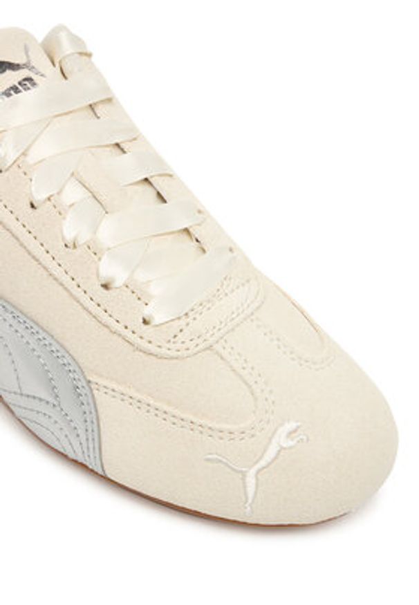 Puma Sneakersy Speedcat Metallic Jr 404113 01 Beżowy. Kolor: beżowy. Materiał: skóra, zamsz