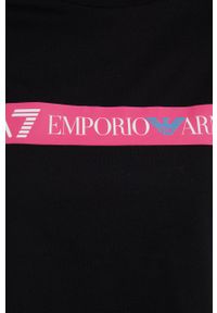 EA7 Emporio Armani t-shirt bawełniany 3LTT19.TJDMZ kolor czarny. Okazja: na co dzień. Kolor: czarny. Materiał: bawełna. Długość rękawa: krótki rękaw. Długość: krótkie. Styl: casual #2
