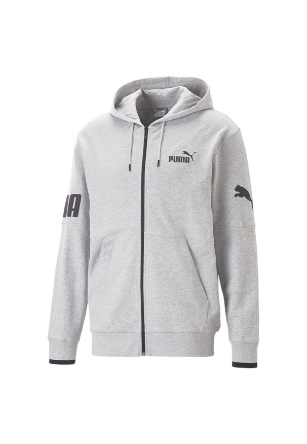 Puma Bluza Power Colorblock Fz Tr 67332704. Kolor: szary