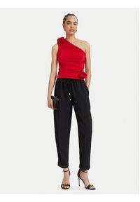 ACCESS FASHION Top 63-2019-326 Czerwony Slim Fit. Kolor: czerwony. Materiał: syntetyk #4