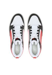 Puma Sneakersy Rebound V6 Lo Jr 393833 04 Biały. Kolor: biały. Materiał: skóra