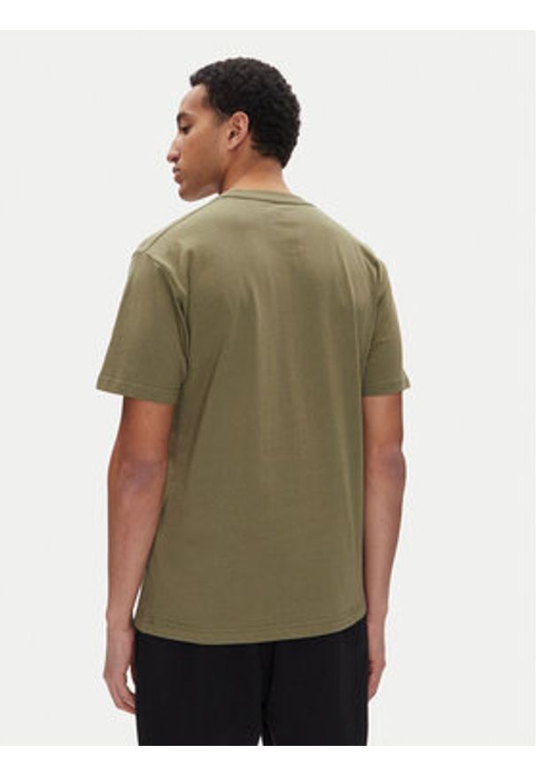 DC Shoes T-Shirt ADYZT05373 Zielony Heritage Fit. Kolor: zielony. Materiał: bawełna