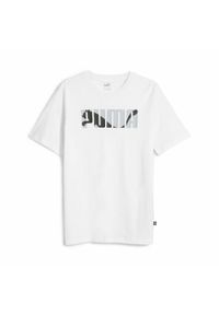 Koszulka z krótkim rękawem Męska Puma Graphiccs Wordin Biały. Kolor: biały. Długość rękawa: krótki rękaw. Długość: krótkie