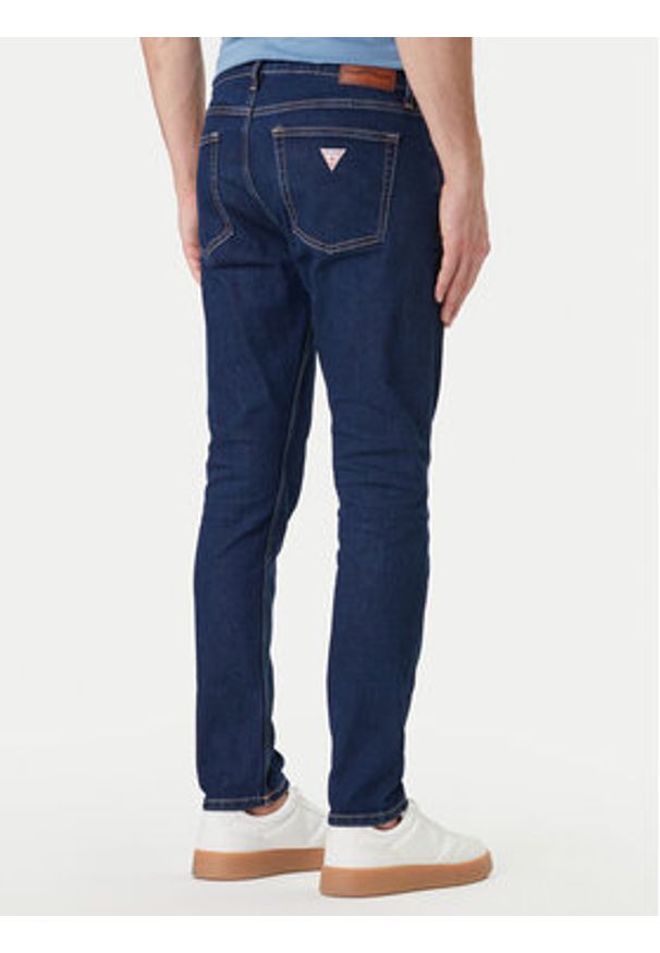 Guess Jeans Jeansy M6RA0F D6326 Granatowy Regular Fit. Kolor: niebieski