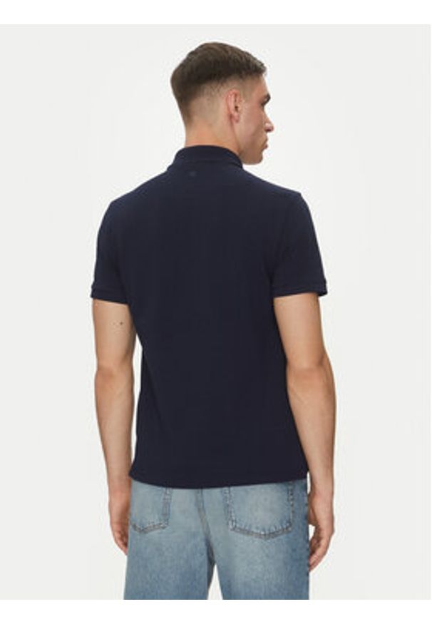 AMI PARIS - AMI Paris Polo BFUPL001.760 Granatowy Regular Fit. Typ kołnierza: polo. Kolor: niebieski. Materiał: bawełna