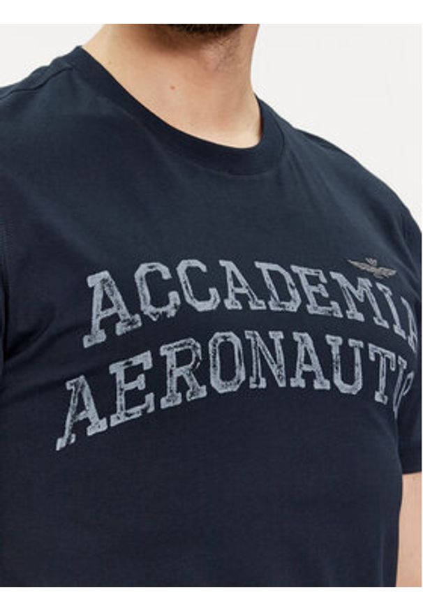 Aeronautica Militare T-Shirt 241TS2203J629 Granatowy Regular Fit. Kolor: niebieski. Materiał: bawełna
