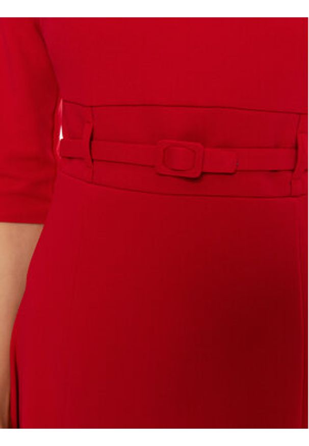 Rinascimento Sukienka koktajlowa CFC0120015003 Czerwony Regular Fit. Kolor: czerwony. Materiał: syntetyk. Styl: wizytowy