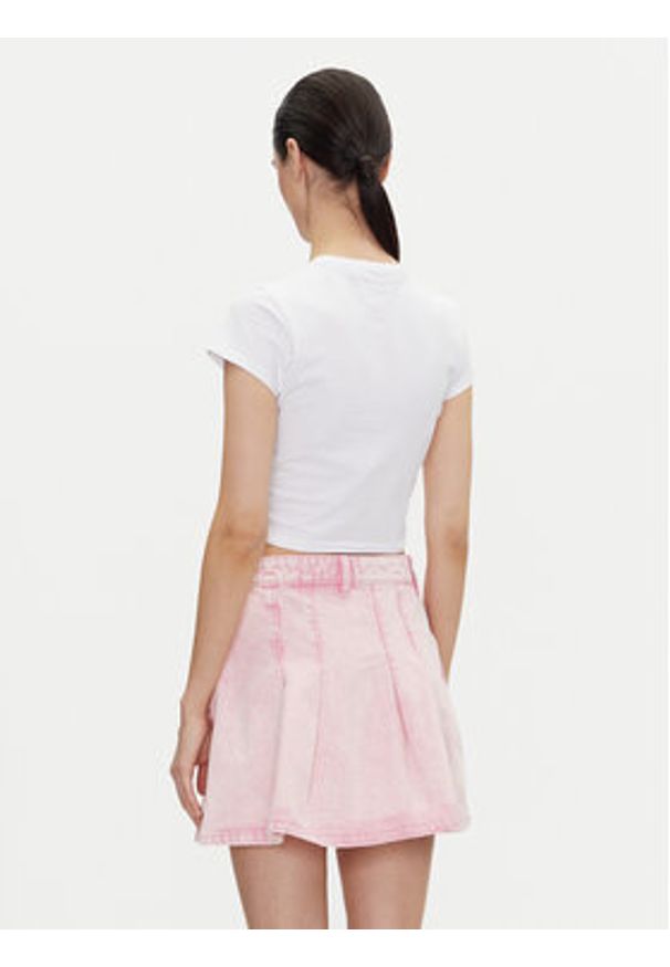 Hugo - HUGO T-Shirt Dome_B 50537247 Biały Slim Fit. Kolor: biały. Materiał: bawełna