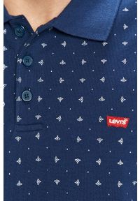 Levi's® - Levi's - Polo. Okazja: na spotkanie biznesowe, na co dzień. Typ kołnierza: polo. Kolor: niebieski. Materiał: dzianina. Długość: krótkie. Wzór: aplikacja. Styl: biznesowy, casual #2