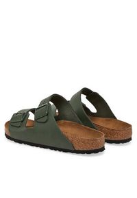 Birkenstock Klapki Arizona 1029165 Zielony. Kolor: zielony. Materiał: skóra