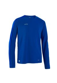 KIPSTA - Koszulka piłkarska z długim rękawem dla dzieci Kipsta Viralto Club. Kolor: niebieski. Materiał: materiał. Długość rękawa: długi rękaw. Długość: długie. Sport: piłka nożna #1
