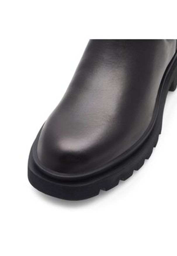 Gino Rossi Botki SUSAN-26034PE Czarny. Kolor: czarny. Materiał: skóra