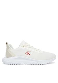 Calvin Klein Jeans Sneakersy Eva Runner Mix Mesh YM0YM01285 Biały. Kolor: biały. Materiał: materiał